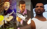 The order based on release date has the player play as Claude first and end with CJ (Image via Rockstar Games)
